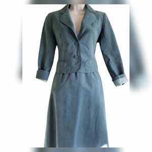 Vintage Gino Rossi for Wilson skirt blue suede suit